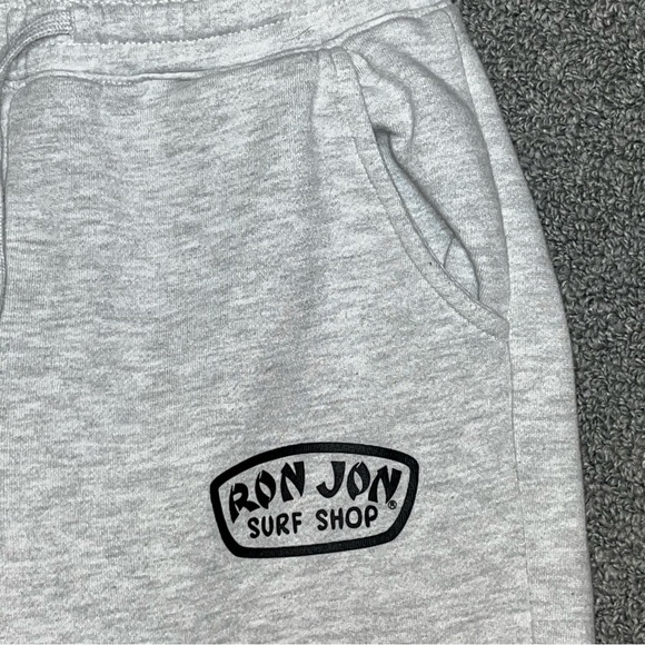 Ron Jon Surf Shop Sweatpants Womens Size Small Gray Fleece Joggers Coastal Beach - Picture 6 of 9